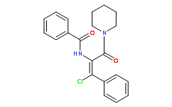 (Z)-N-哌啶基-2-苯甲酰胺基-3-氯-3-苯基-2-丙烯酰胺