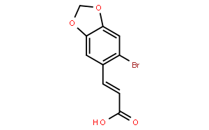 3-(6-溴苯并[d][1,3]二氧戊环-5-基)丙烯酸