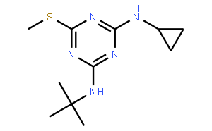 2-(Tret-butylamino)-4-cyclopropylamino-6-methylthio-S-triazine