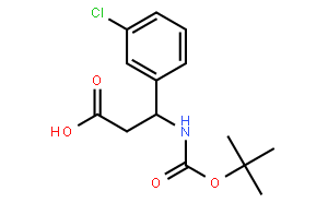 3-N-叔丁氧基羰基-3-(3-氯-苯基)-丙酸