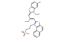2-(2-[(3-乙基-5-甲基-2(3H)-苯并噻唑亚基)甲基]-1-丁烯基)-1-(3-磺酸)萘并[1,2-d]唑