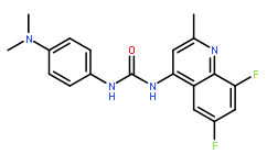 N-(6,8-二氟-2-甲基-4-喹啉)- N'-[4-(二甲氨基)苯基]尿素