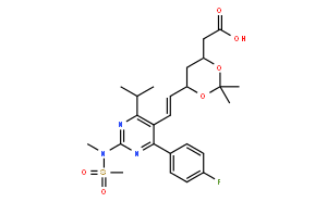 6-[(1E)-2-[4-(4-氟苯基)-6-异丙基-2-[甲基(甲磺酰)氨基]-5-嘧啶]乙烯基]-2,2-二甲基-1,3-二氧六环-4-乙酸叔丁酯