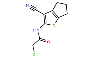2-Chloro-N-(3-cyano-5,6-dihydro-4H-cyclopenta[b]thiophen-2-yl)acetamide