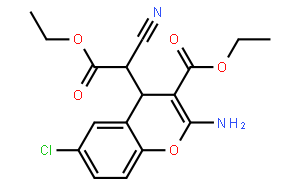 2-氨基-6-氯-a-氰基-3-(乙氧羰基)-4H-1-苯并吡喃-4-乙酸乙酯
