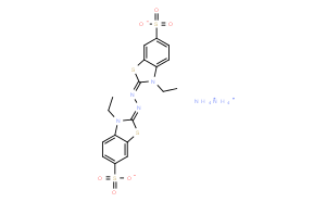 2,2′-联氨-双（3-乙基苯并噻唑啉-6-磺酸）二胺盐/2,2’-连氮基-双-(3-乙基苯并二氢噻唑啉-6-磺酸)二铵盐/2,2'-二氮-双(3-乙基苯并噻唑-6-磺酸)铵盐/AzBTS-(NH4)2/ABTS diammonium salt