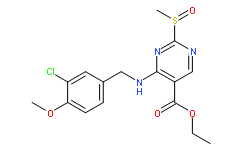 4-(3-氯-4-甲氧基苄基氨基)-5-乙氧羰基-2-甲基亚磺酰嘧啶