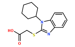 [(1-Cyclohexyl-1H-benzimidazol-2-yl)thio]acetic Acid