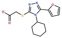 2-{[4-Cyclohexyl-5-(furan-2-yl)-4H-1,2,4-triazol-3-yl]sulfanyl}acetic Acid