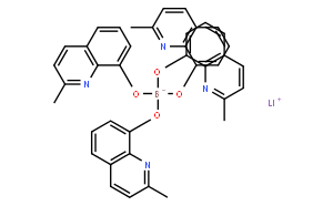 Lithium tetra(2-methyl-8-hydroxyquinolinato)boron