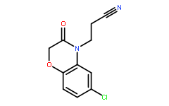 6-Chloro-3-oxo-2,3-dihydro-4H-1,4-benzoxazine-4-propionitrile
