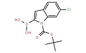 1-(TERT-BUTOXYCARBONYL)-6-CHLORO-1H-INDOL-2-YLBORONIC ACID