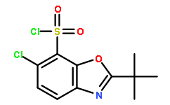 2-(TERT-BUTYL)-6-CHLORO-1,3-BENZOXAZOLE-7-SULPHONYL CHLORIDE