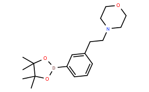 4-(3-(4,4,5,5-四甲基-1,3,2-二氧杂硼烷-2-基)苯乙基)吗啉