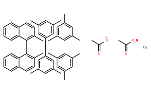 Diacetato{(S)-(-)-2,2'-bis[di(3,5-xylyl)phosphino]-1,1'-binaphthyl}ruthenium(II),Ru(OAc)2[(S)-xylbinap]
