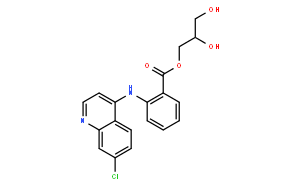 4-((2-carboxyphenyl)amino)-7-chloroquinolinealpha-monoglyceride
