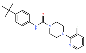 4-(3-Chloro-2-pyridinyl)-N-[4-(1,1-dimethylethyl)phenyl]-1-piperazinecarboxamide