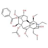 乌头碱(附子精，乙酰苯甲酰阿康碱)
