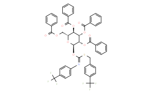 2,3,4,6-四-O-苯甲酰-α-D-吡喃葡萄糖基-对三氟甲基苄硫代-N-(对三氟甲基苯基)甲酰亚胺盐