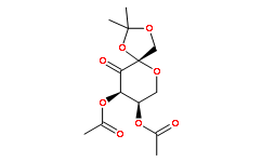 β-D-erythro-2,3-Hexodiulo-2,6-pyranose, 1,2-O-(1-Methylethylidene)-, 4,5-diacetate