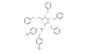 2,3,4,6-四-O-苄基-α-D-吡喃葡萄糖-对三氟甲基苄硫代-N-(对三氟甲基苯基)甲酰亚胺盐