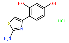 4-(2-氨基噻唑-4-基)苯-1,3-二酚盐酸盐