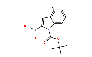 1-BOC-4-chloroindole-2-boronic acid