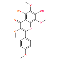 4H-1-Benzopyran-4-one,5,7-dihydroxy-3,6,- 8-trimethoxy-2-(4-methoxyphenyl)-