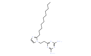 2,4-二氨基-6-[2-(2-十一烷基-1-咪唑基)乙基]-1,3,5-三嗪
