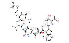 (Sar 1,Thr8)-Angiotensin II Sar-Arg-Val-Tyr-Ile-His-Pro-Thr-OH