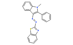 2-(1-methyl-2-phenyl-indol-3-ylazo)-benzothia