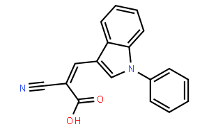 2-cyano-3-(1-phenyl-1H-indol-3-yl)acrylic acid
