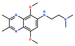 5,8-DIMETHOXY-6-((2-(DIMETHYLAMINO)ETHYL)AMINO)-2,3-DIMETHYLQUINOXALINE