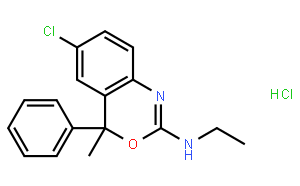 6-氯-N-乙基-4-甲基-4-苯基-4H-苯并[d] [1,3]恶嗪-2-胺盐酸盐