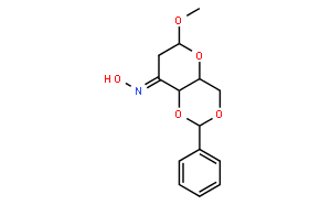 (NZ)-N-[(4aS,6S,8aS)-6-methoxy-2-phenyl-4a,6,7,8a-tetrahydro-4H-pyrano[3,2-d][1,3]dioxin-8-ylidene]hydroxylamine
