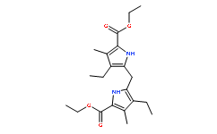 5,5`-亚甲基双(4-乙基-3-甲基-2-吡咯羧酸二乙酯)