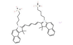 2-[5-[1,1-Dimethyl-3-(4-sulfobutyl)-1,3-dihydrobenzo[e]indol-2-ylidene]penta-1,3-dienyl]-1,1-dimethyl-3-(4-sulfobutyl)-1H-benzo[e]indoliuminner salt sodiumsalt