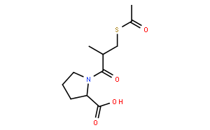 N-[3-(乙酰巯基)-(2S)-甲基丙酰基]-L-脯氨酸