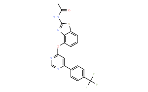 N-[4-[[6-[4-(三氟甲基)苯基]-4-嘧啶基]氧基]-2-苯并噻唑基]乙酰胺