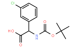 2-((tert-Butoxycarbonyl)amino)-2-(3-chlorophenyl)acetic Acid