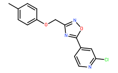 5-(2-Chloro-4-pyridyl)-3-[(4-methylphenoxy)methyl]-1,2,4-oxadiazole