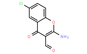 2-Amino-6-chloro-4-oxo-4H-chromene-3-carbaldehyde