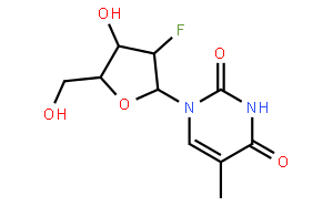 1-((2R,3S,4R,5R)-3-氟-4-羟基-5-(羟甲基)四氢呋喃-2-基)-5-甲基嘧啶-2,4(1H,3H)-二酮