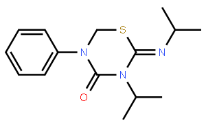 Tetrahydro-3-(1-methylethyl)-2-[(1-methylethyl)imino]-5-phenyl-4H-1,3,5-thiadiazin-4-one