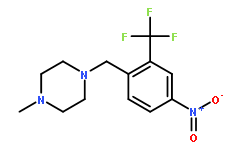 1-甲基-4-[[4-硝基-2-(三氟甲基)苯基]甲基]-哌嗪