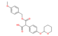 ((4-Methoxyphenyl)methyl) hydrogen (4-((tetrahydro-2H-pyran-2-yl)oxy)phenyl)malonate