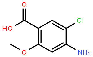 4-氨基-5-氯-2-甲氧基苯甲酸