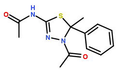N-(4-Acetyl-5-methyl-5-phenyl-4,5-dihydro-1,3,4-thiadiazol-2-yl)a cetamide