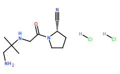 (S)-1-(2-(1-amino-2-methylpropan-2-ylamino)acetyl)pyrrolidine-2-carbonitrile dihydrochloride