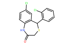 7-Chloro-5-(2-chlorophenyl)-1,5-dihydro-4,1-benzothiazepin-2(3H)-one